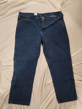 Lapco FR Men's Dark Blue Boot Cut Jeans 38x30